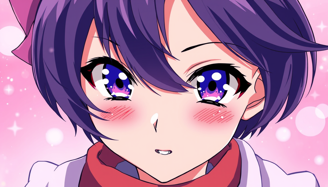 Anime idea: anime style, vibrant colors, expressive eyes, ثلاث بنات قطط واحده منهم طويله والثانيه وسط والثالثه قصيره الطويله ذكيه تلبس نظارات شعرها قصير بني تحب ا