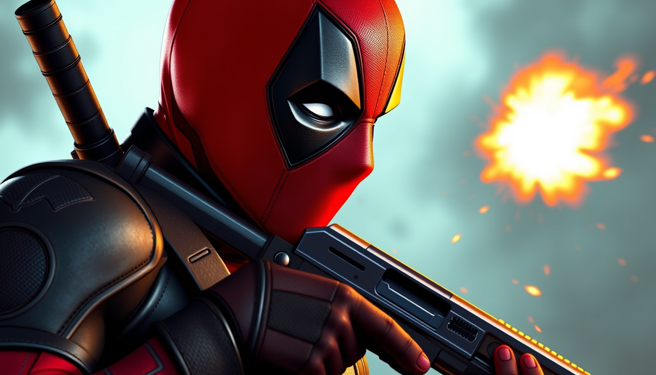 Main art studio: in marvel rivals deadpool gets killed by by magik and say f### this a pulls out a parkers brother shotgun and fires at magik the game deadpool in the 