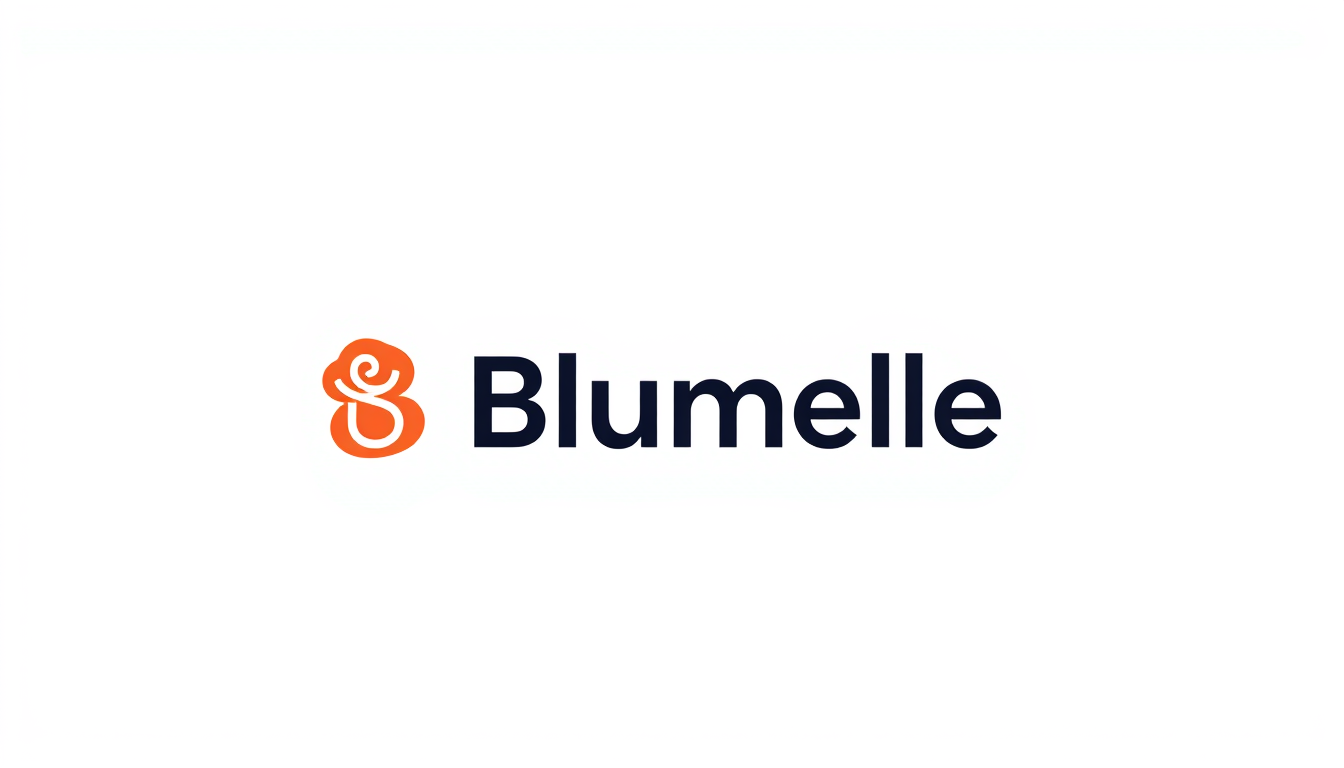 Logo idea created from the prompt: logo design, clean minimal mark, bold simple shapes, balanced composition, elaborame un logo bonito y llamativo con marco de BLOMELLE , vers