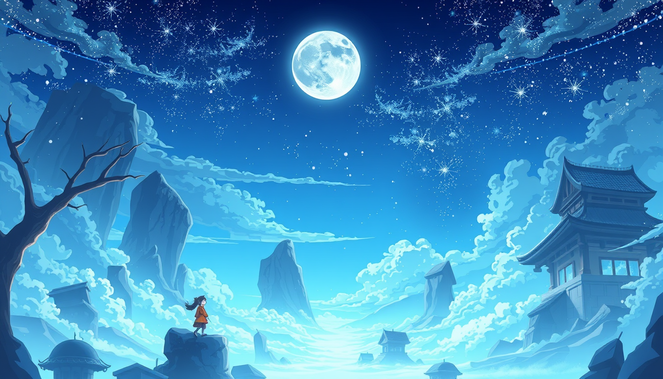 Main art studio: cô gái anime trưởng thành mặc váy ngắn