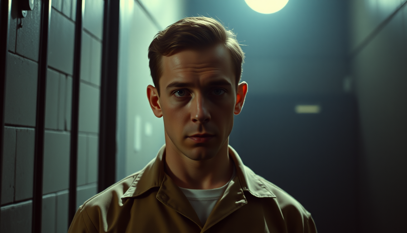 Main art studio: cinematic true crime documentary, photorealistic, 1962 historical accuracy, dark atmospheric lighting, realistic human proportions, subtle film grain,