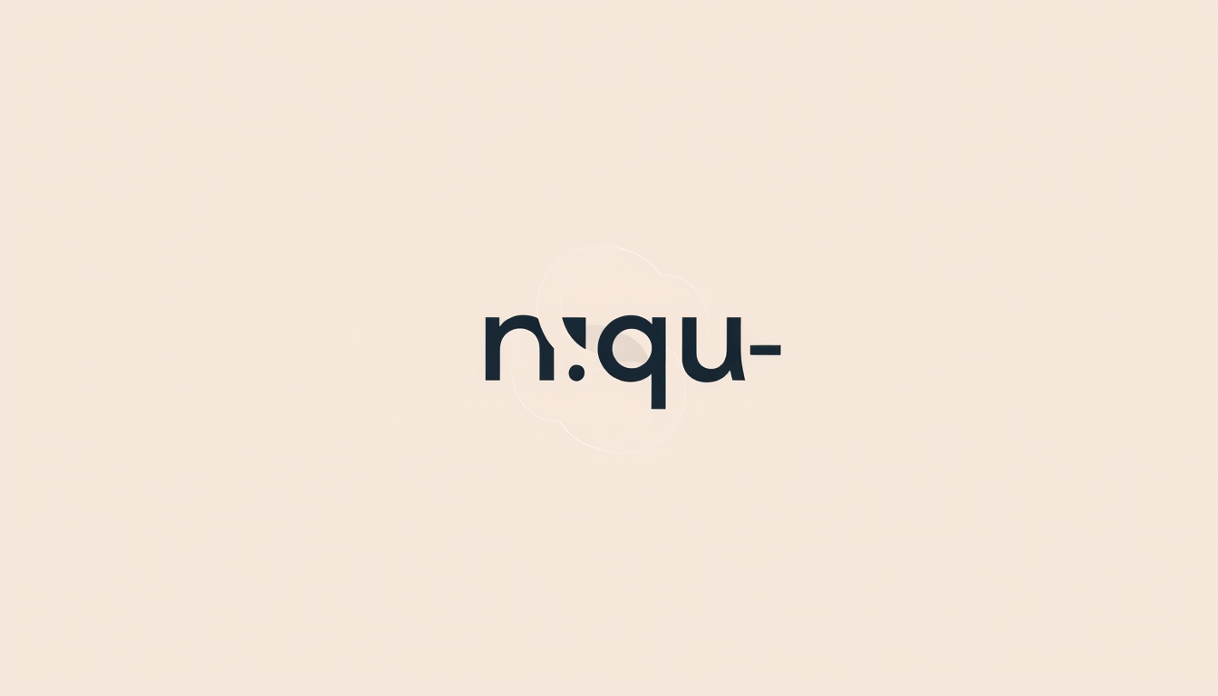 Logo idea: logo design, clean minimal mark, bold simple shapes, balanced composition, Logo "Nique /s" , versatile brand logo