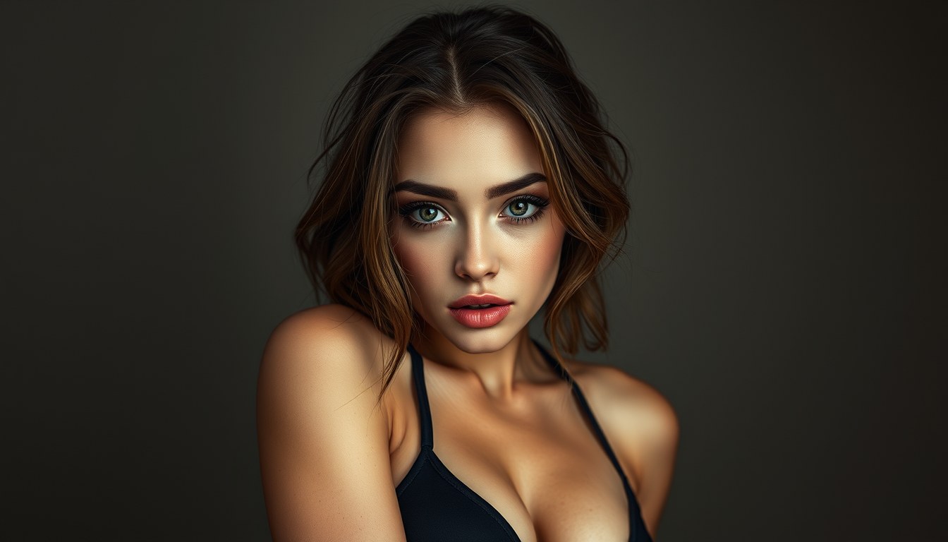 Realistic Images idea: photorealistic generated image, natural materials and skin texture, physically plausible lighting, Make a picture of a trans girl in sexy and tight cl