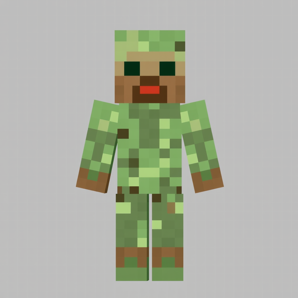 Sprite idea created from the prompt: pixel art game sprite, clean pixel grid, retro 16-bit palette, Create a Minecraft skin texture in the official 64×64 UV layout. Output only 