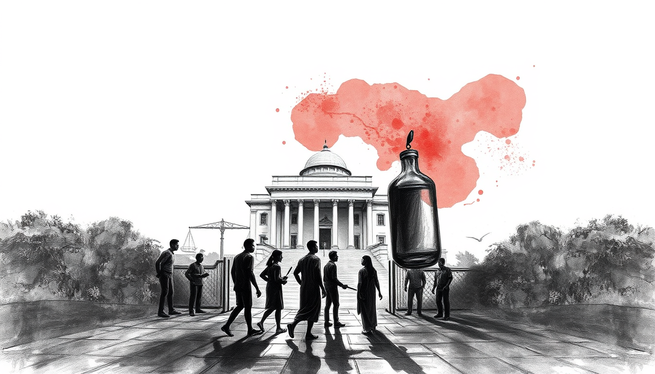 AI Art prompt example created from the prompt: Create a museum-standard legal artwork for “Re-Evaluating the One-Month Limitation Period for Fundamental Rights Applications in Sri Lanka.”