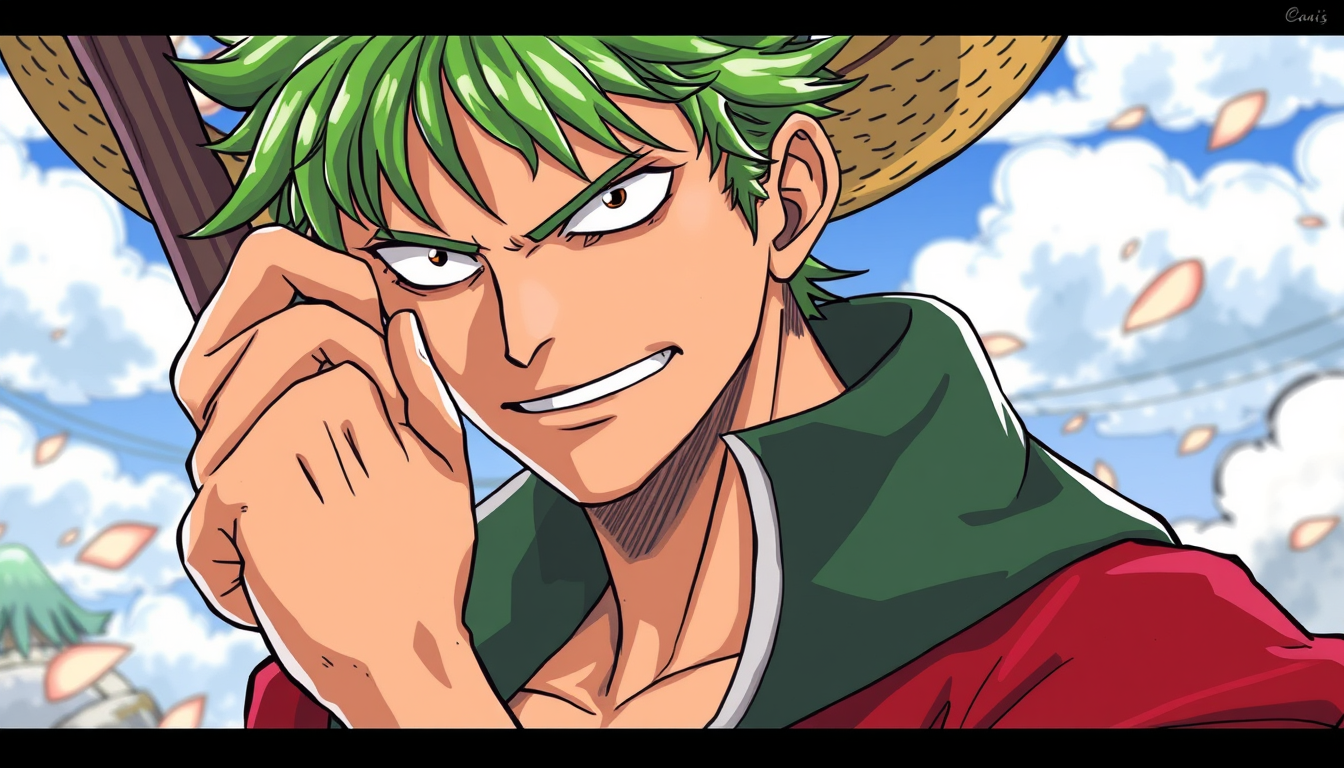 Main art studio: Image de roronoa zoro dans la série One Piece en Live-Action ? Je ne veux pas que le style du dessin soit manga ! Je veux que le personnage soit comme