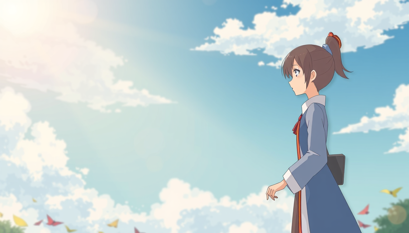 Main art studio: cô gái anime trưởng thành ăn kem