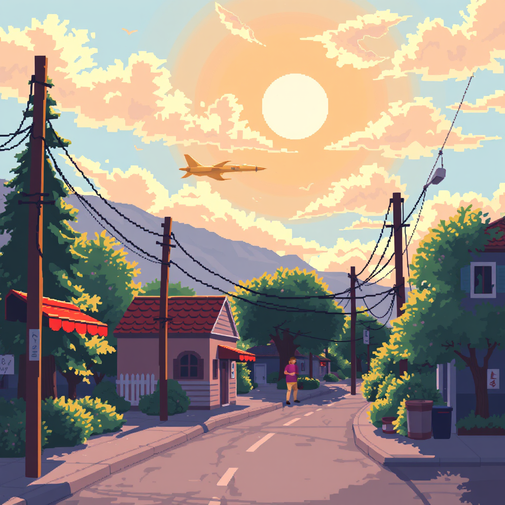Main art studio: Sunny weather pixelart 32x32