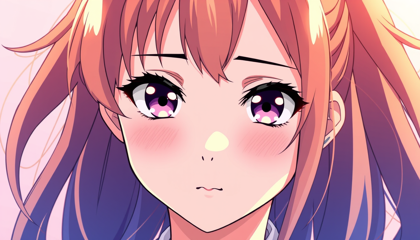 Photo To Anime idea created from the prompt: anime style portrait from the photo, cel shading, vibrant anime colors, expressive eyes, anime, a girl , clean anime lineart, faithful liken