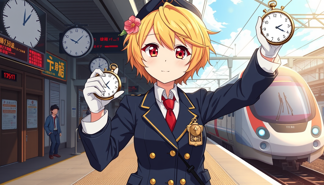 Main art studio: Create a vibrant Japanese anime episode thumbnail in 16:9 widescreen format. Main character: Hisajunji Akana, a 14-year-old girl who is a famous and s