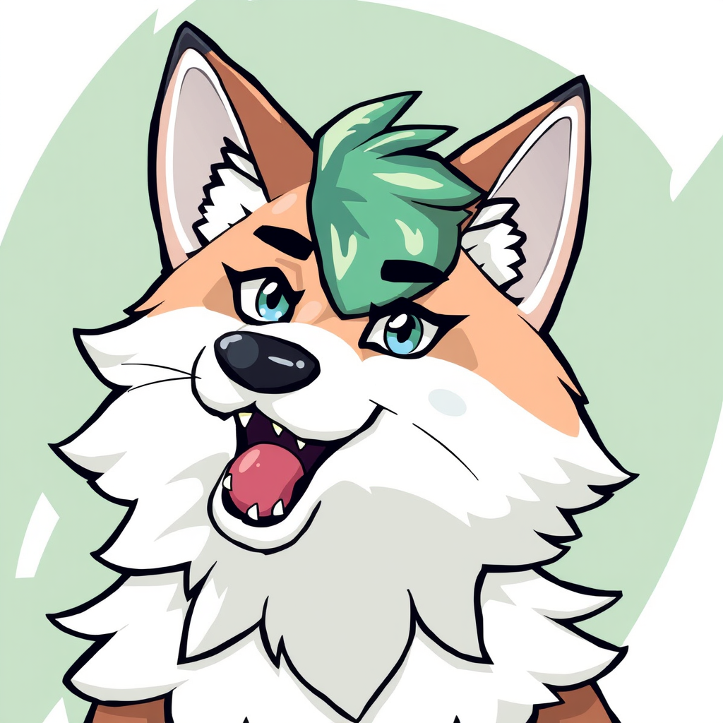 AI Art prompt example created from the prompt: Furry profile picture for Discord server icon