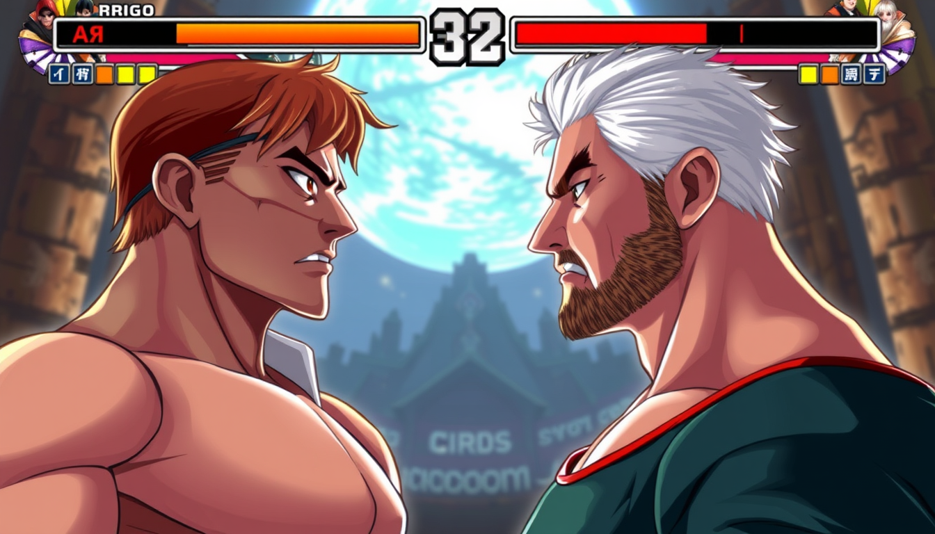 Main art studio: بدي صورة تركبلي صورة ل Chris من لعبة KOF 2002 بلا ملابس