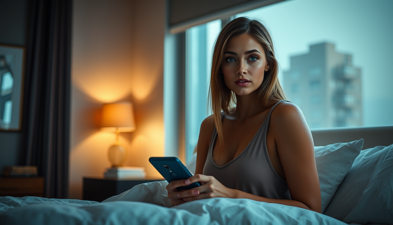 AI Art prompt example created from the prompt: Use Brianna Vale's uploaded character reference image to recreate her exact appearance and facial features. A cinematic, ultra-realistic sce
