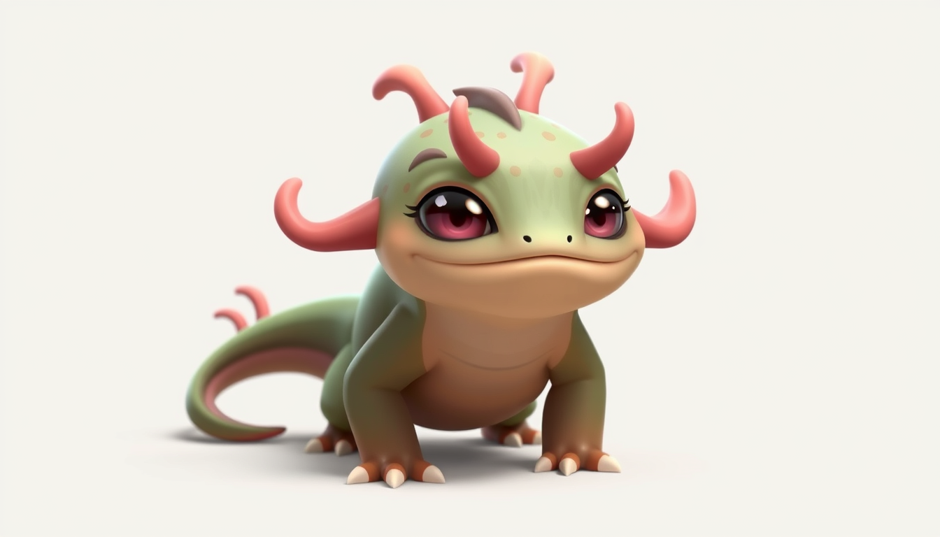 Main art studio: Create Khormak, a cute androgynous fantasy creature for "Jungle of Secrets". He has the same height and body proportions as Fandogh, but with a soft,