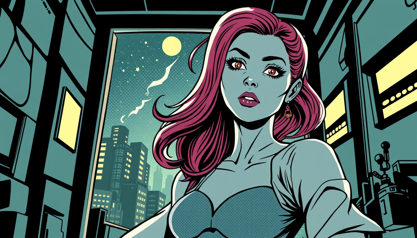 Comic Book idea: comic book style, bold lines, halftone dots, Описывается что 8 клонов из 13 карт остались в карточном мире , выглядят они как в оригинале , и вот случ