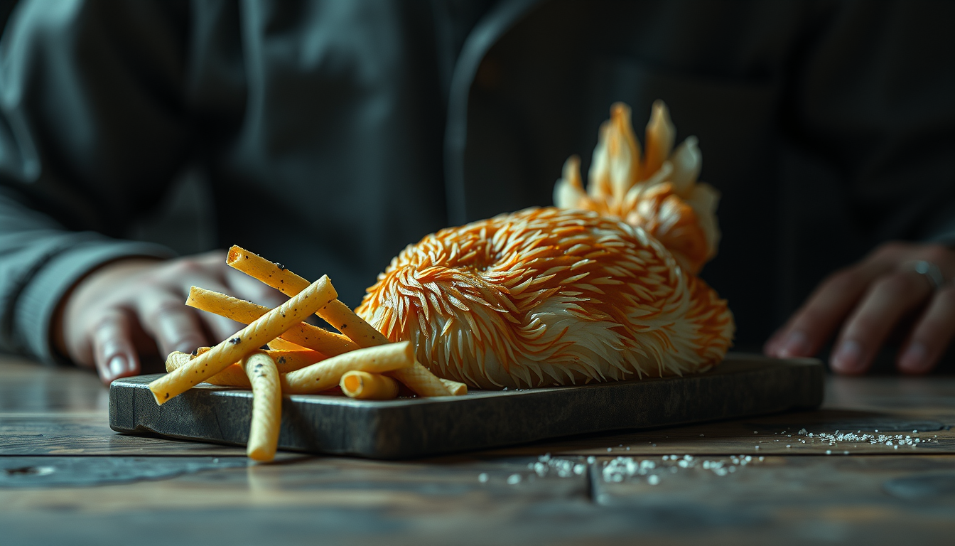 Realistic Images idea: photorealistic generated image, natural materials and skin texture, physically plausible lighting, bitte erstelle mir ein Bild von einem Teller mit ei