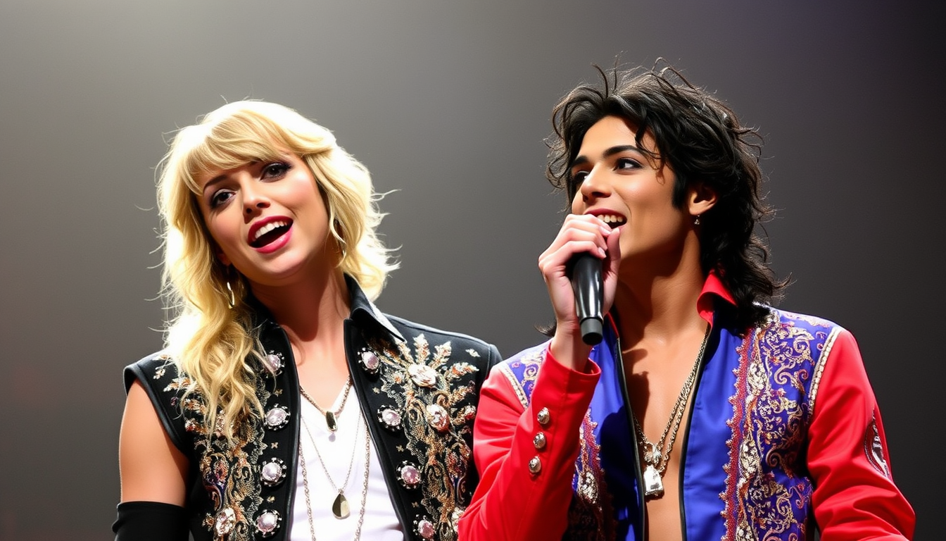Main art studio: Michael Jackson avec Shakira Taylor Swift