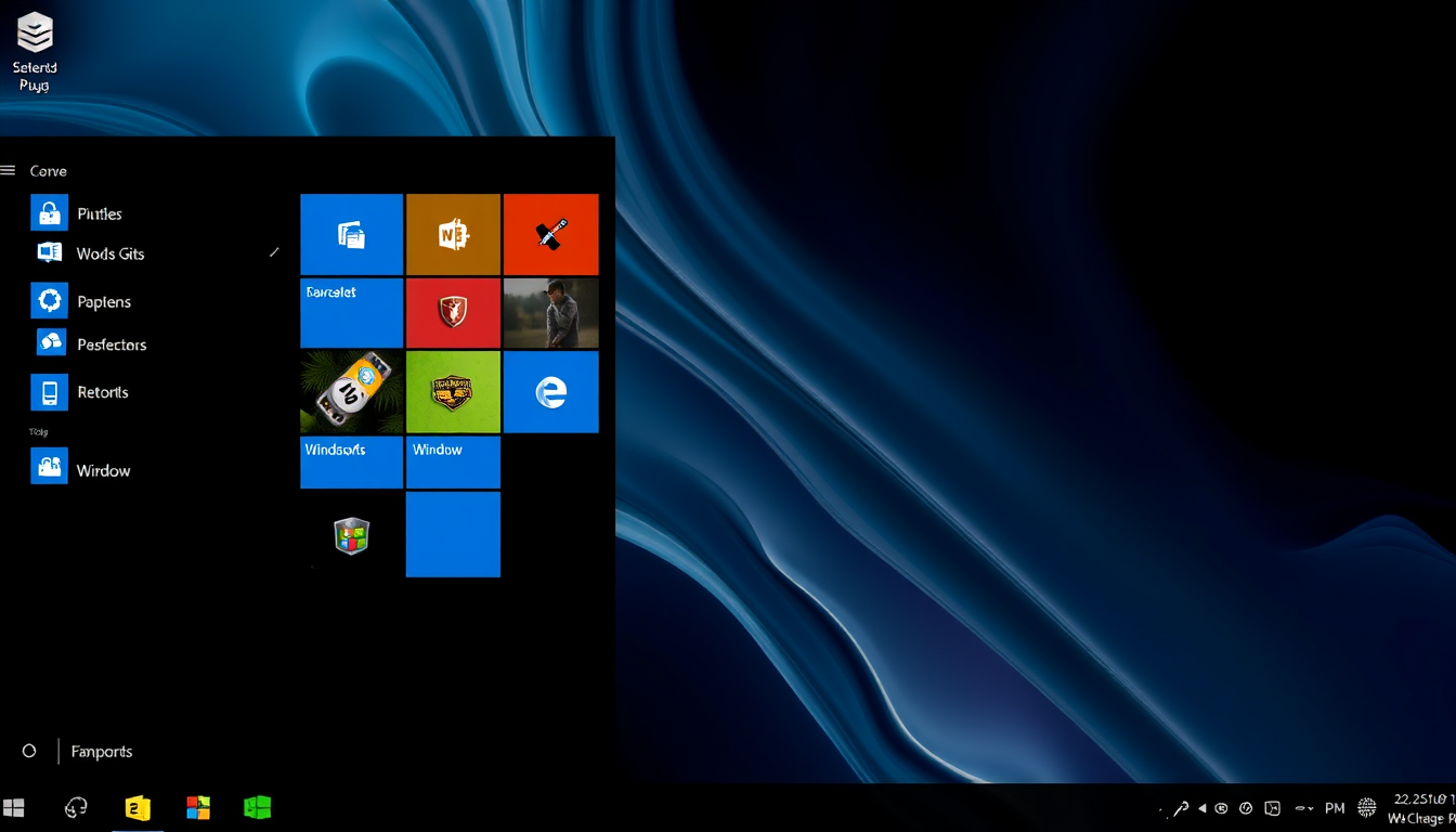 AI Art prompt example created from the prompt: windows11
