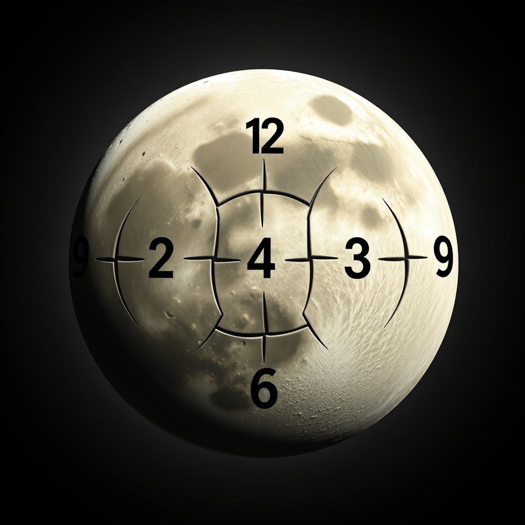 Main art studio: der mond. der hintergrund ist egal da der mond ausgeschnitten werden soll. stil realistisch. das bild ist für eine schnitzeljagt gedacht. der mond sol