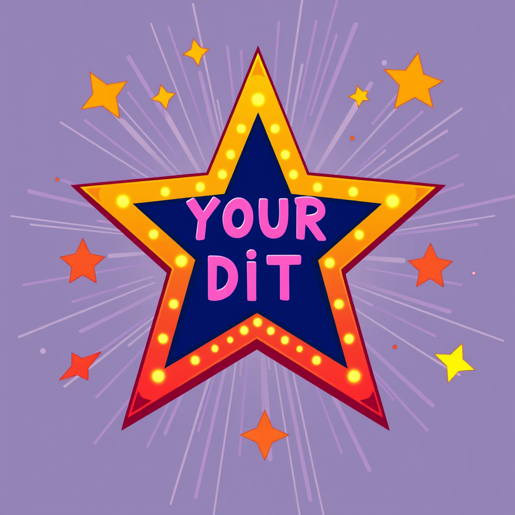 Main art studio: Make a stylized version of the your did it star