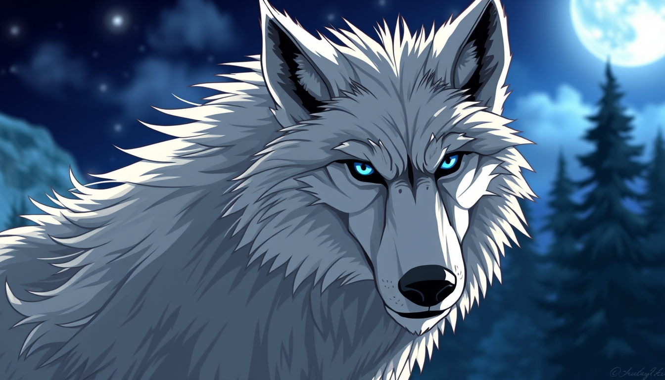 Main art studio: I want a blonde werewolf, strong, blue eyes but I don't want it to look monstrous... I want it to look regal and majestic... like the ones in twilight