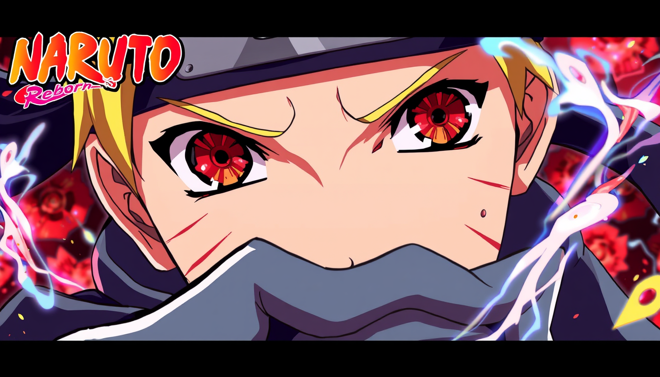 Anime idea: anime style, vibrant colors, expressive eyes, Naruto Reborn , detailed anime illustration