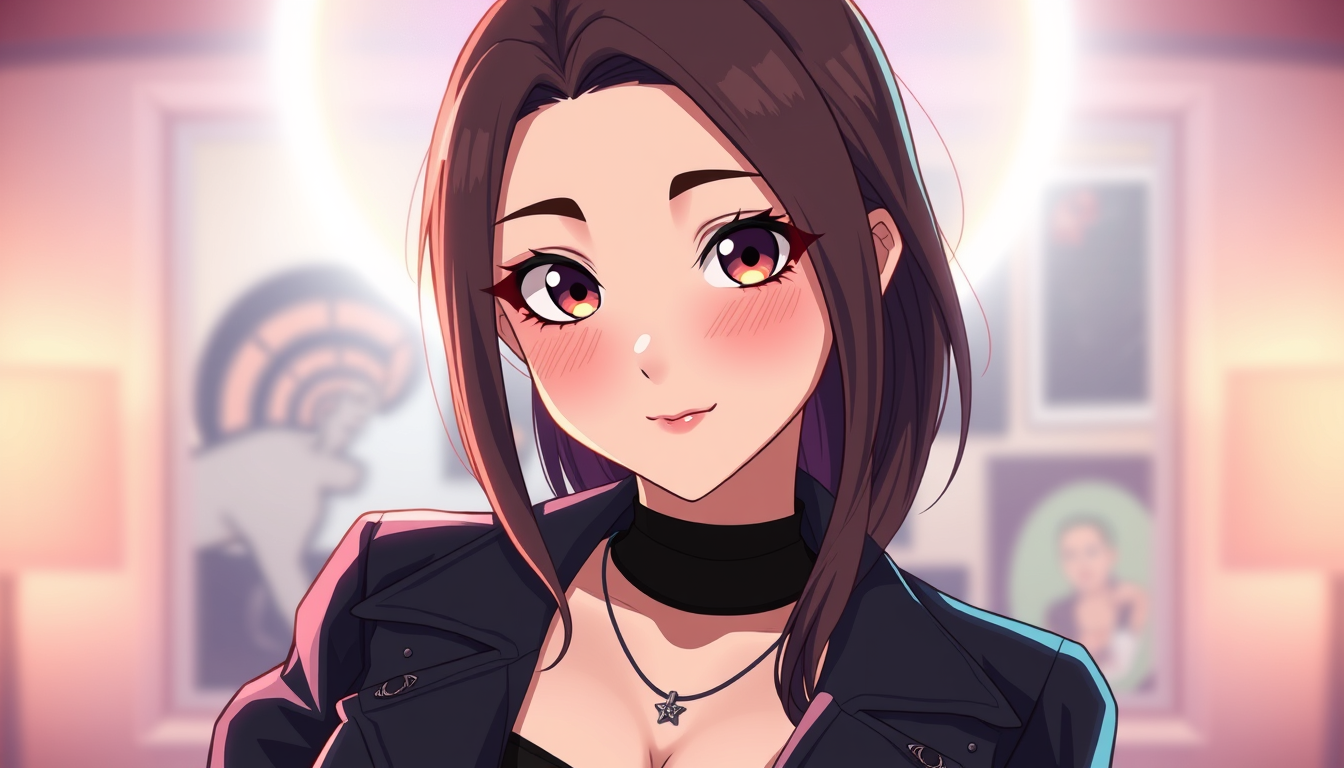 Main art studio: vtuber avatar, anime style, expressive eyes, soft rim light, female and in sexy clothes show her full body