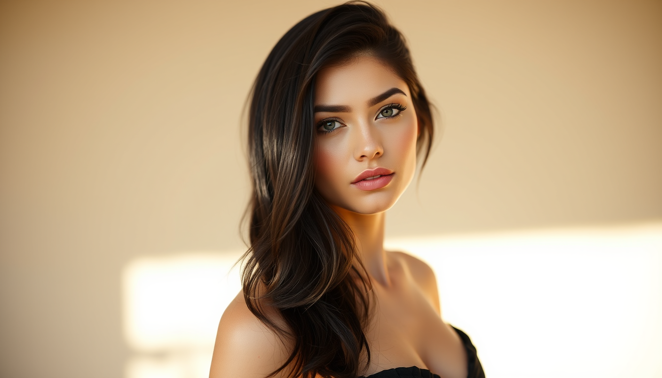 Main art studio: Make an woman with dark hair neked