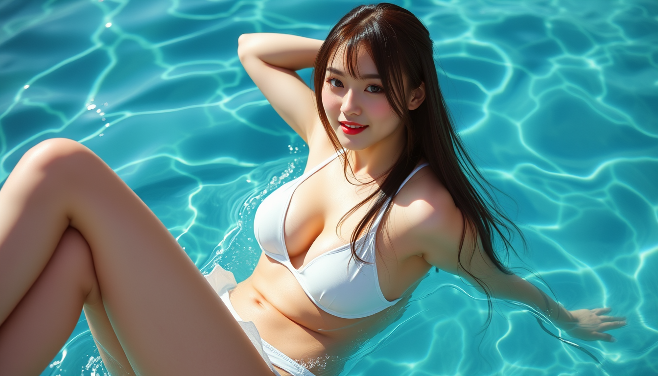 AI Art prompt example created from the prompt: Mitsuri in a swimsuit a video SEXY