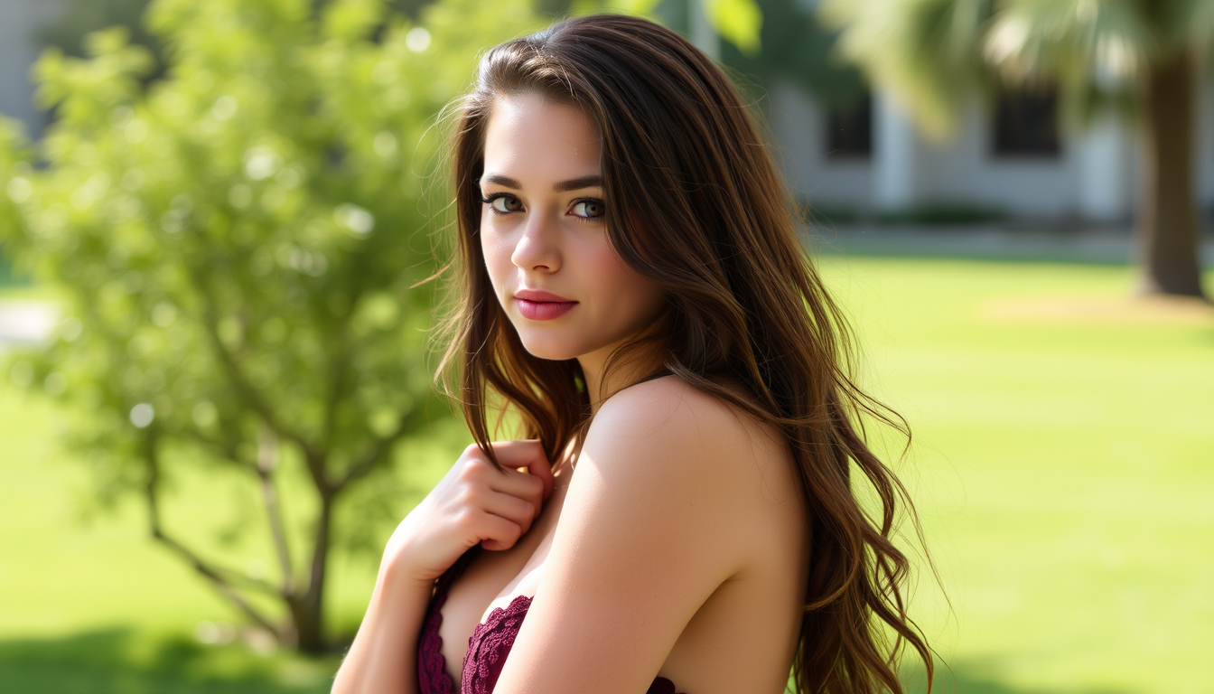 Main art studio: sexy college girl