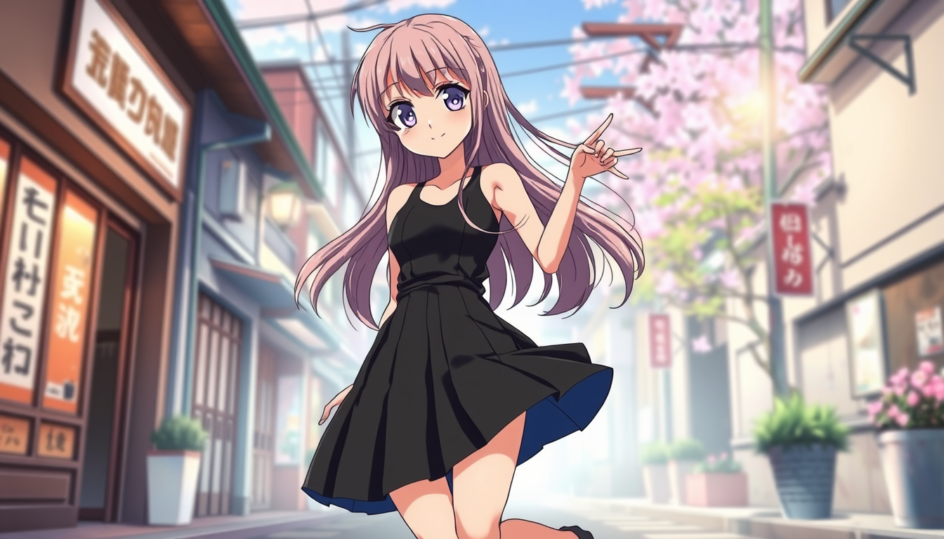 Anime idea: anime style, vibrant colors, expressive eyes, Illustration anime japonaise de haute qualité, femme adolescente fictive de 14 ans, cheveux blods longs,