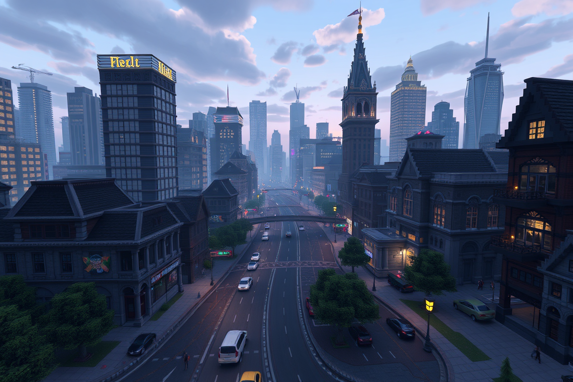 Main art studio: meinecraft city updat werbe bild