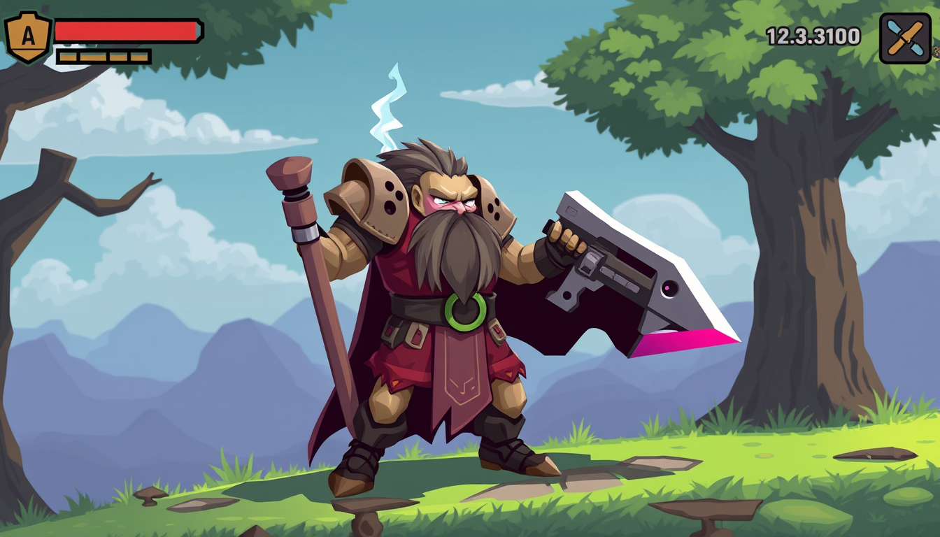 Main art studio: faça um sprite de um personagem para um jogo de plataforma