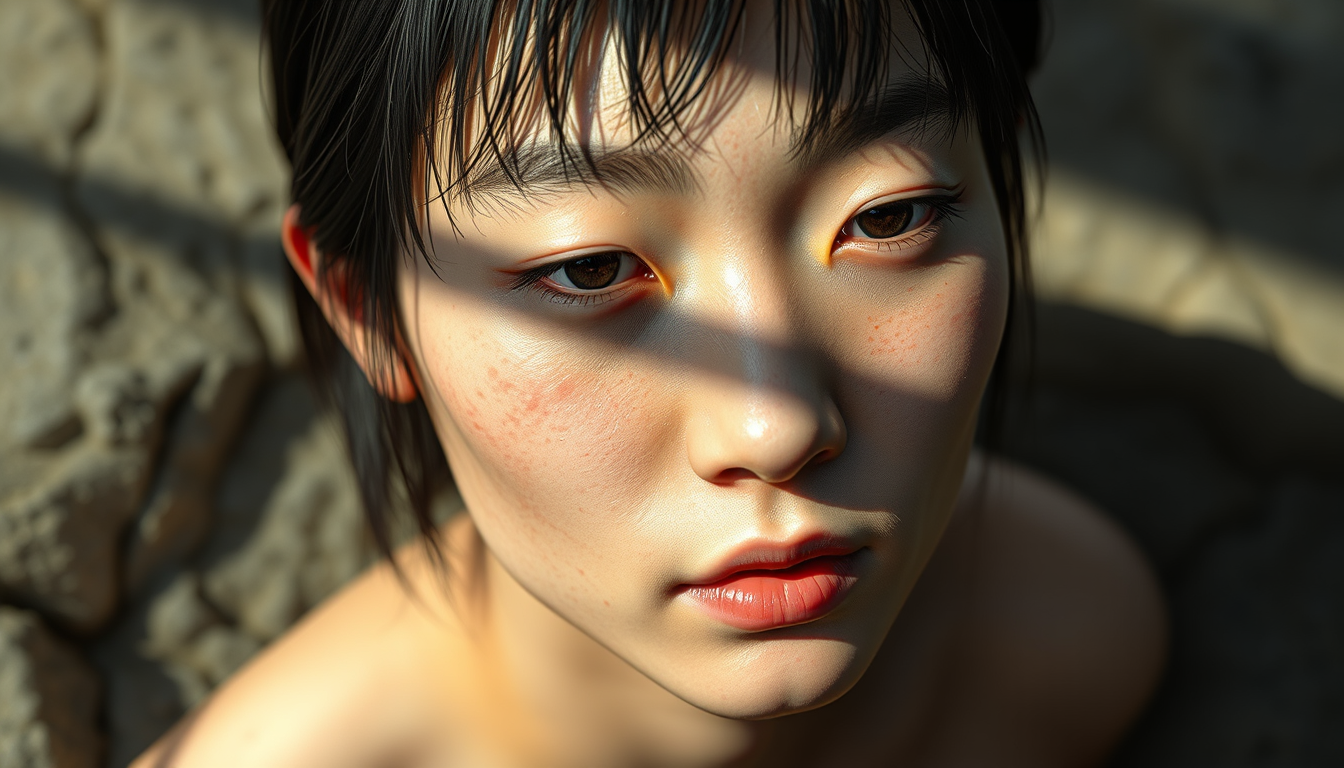 Realistic Images idea: photorealistic generated image, natural materials and skin texture, physically plausible lighting, imag of kim namjon , coherent depth, restrained col