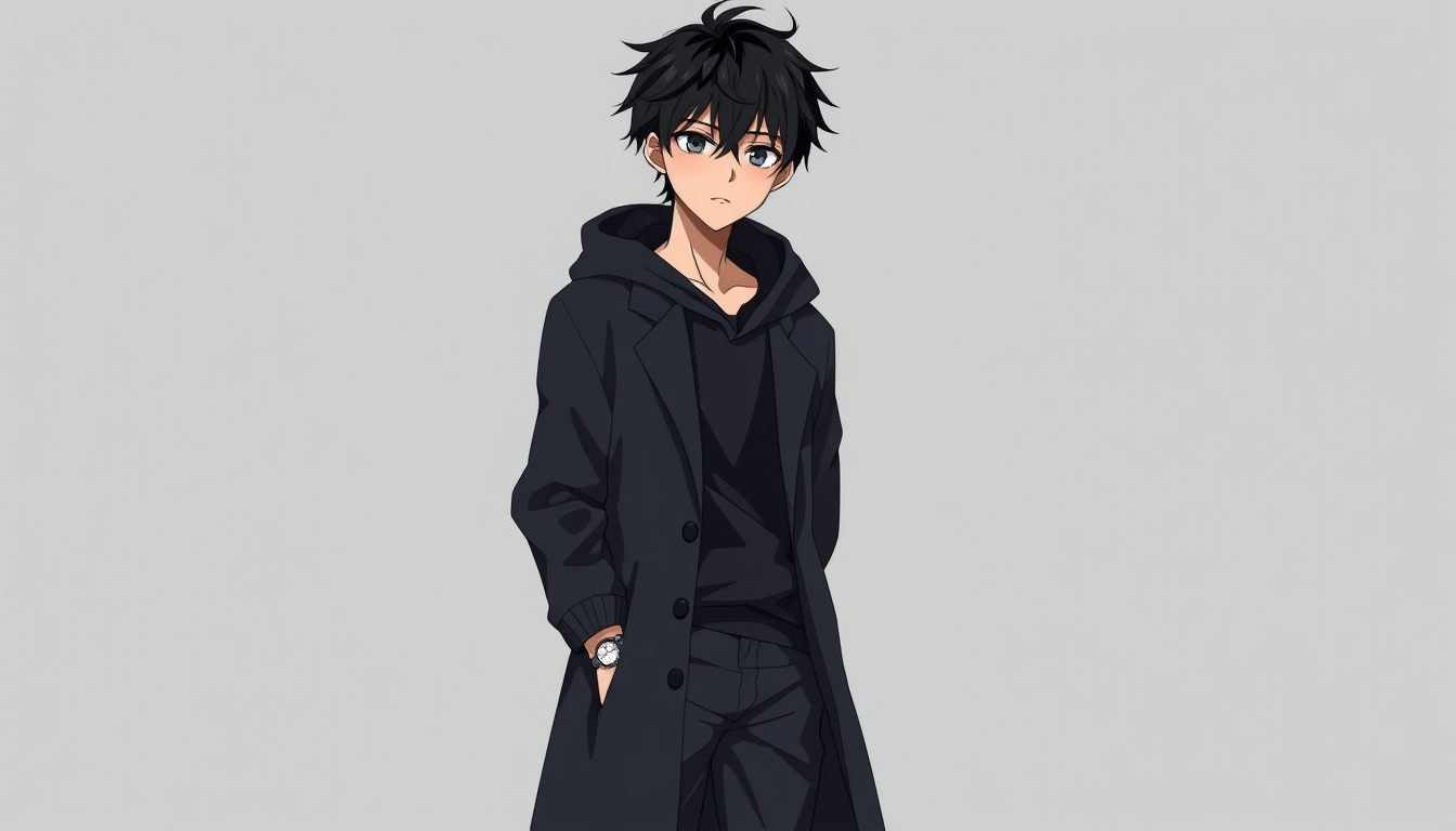 AI Anime Character idea created from the prompt: an anime character with a legible silhouette, controlled costume language, and expressive face, deliberate composition, Create an original 2