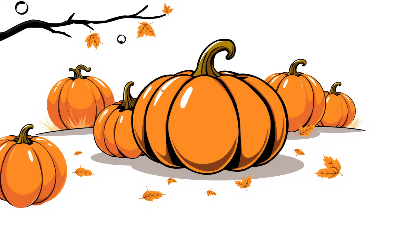 AI Art prompt example created from the prompt: orange pumpkin clipart