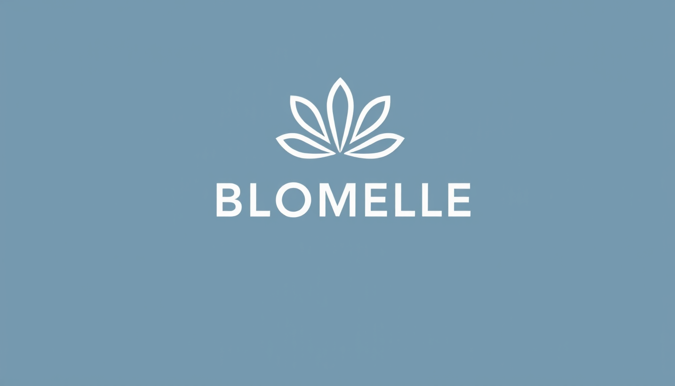 Logo idea created from the prompt: logo design, clean minimal mark, bold simple shapes, balanced composition, elaborame un logo bonito y llamativo con marco de BLOMELLE , es u