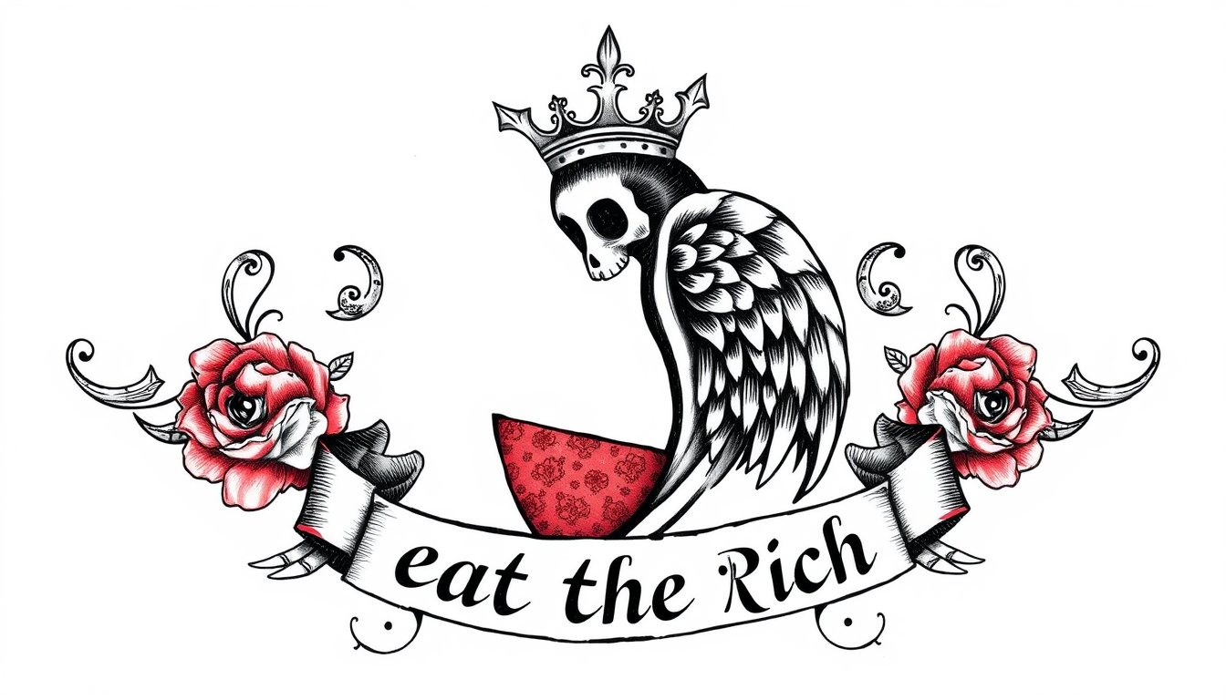 Main art studio: kannst du mir eine tattoo vorlage herstellen? "auch im bentely wird geweint. eat the rich"