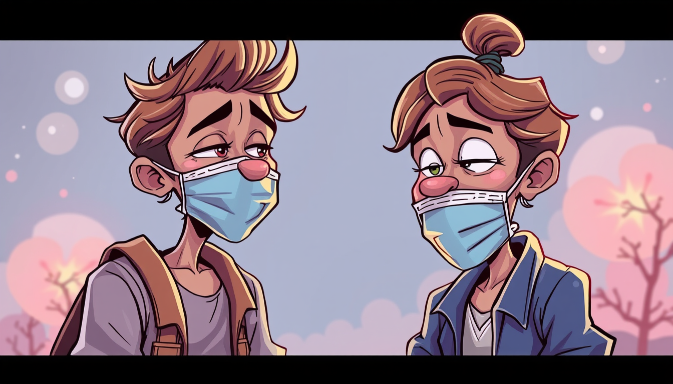 Main art studio: necsiot una caricatura de una gotita feliz, con una cara enojada por la contaminacion