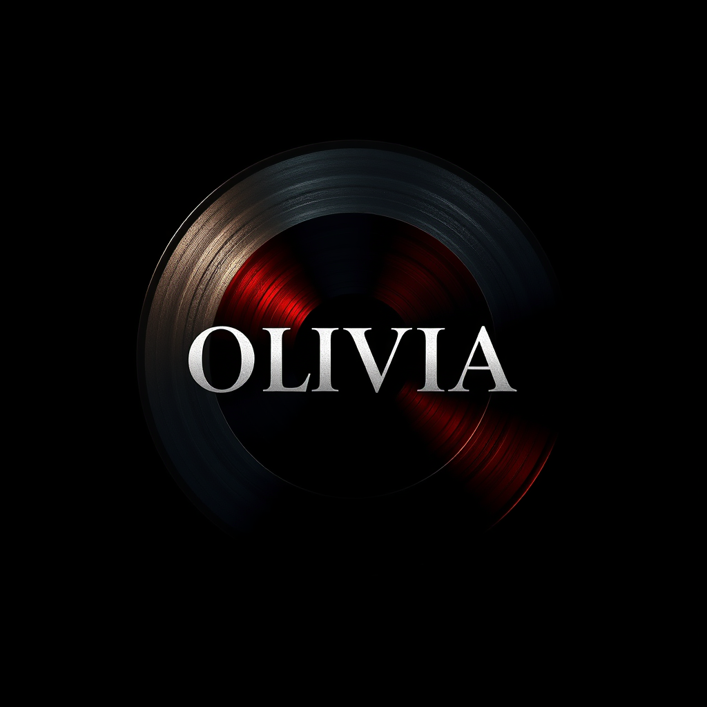Main art studio: Create a high-quality, professional profile picture for a rock drummer and music artist named OLIVIA. FORMAT: 1:1 square composition, designed to be d