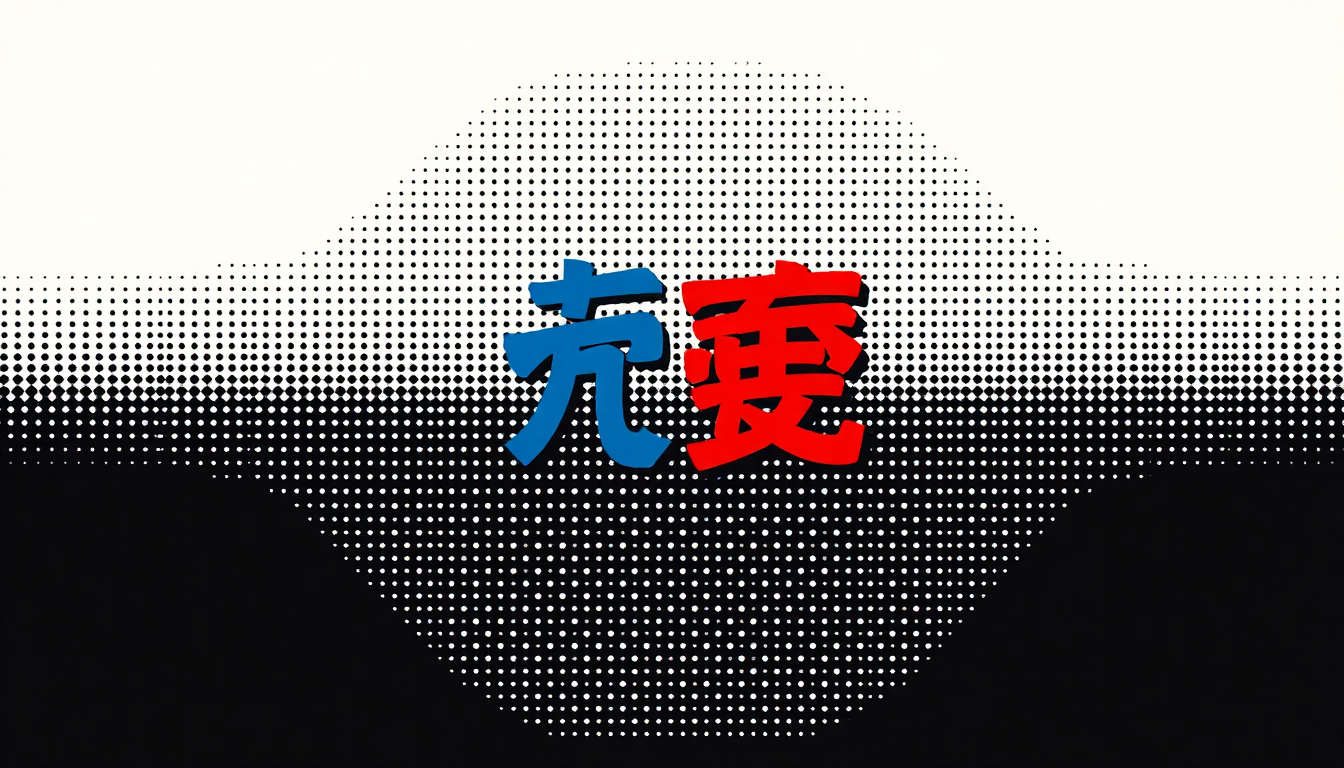 Pop Art idea created from the prompt: bold pop-art graphic treatment, flat high-contrast colors, halftone dots, thick outlines, 李知恩 , dramatic crop, screen-printed texture, clean