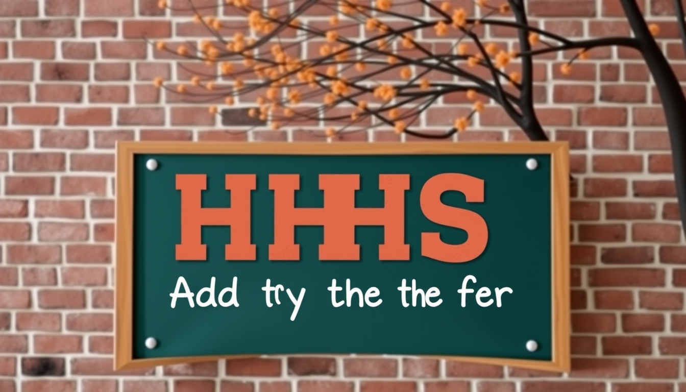 Main art studio: create image promotional image for my school hhs name is hhs and add stu dy thing and offer