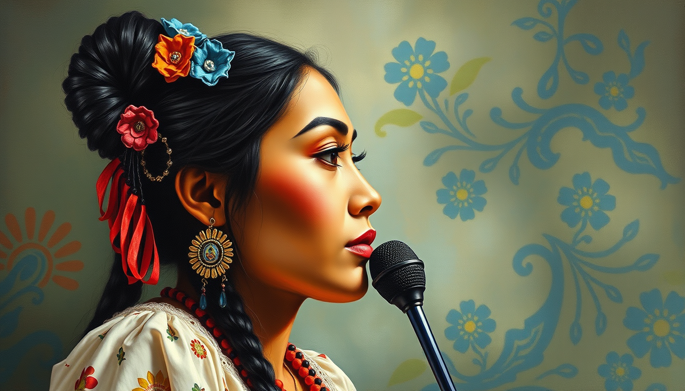 Main art studio: amixxx creame una imagen de una tipo pintura que mescle tradicion ecuatoriana manabita que tenga barios elementos que no sea tan difisil pero que quie