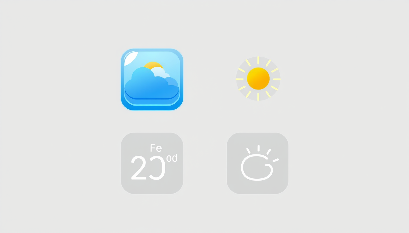Icon idea: app icon, clean minimal symbol, bold simple shape, flat design, Erstelle ein PNG-App-Icons für ein Digital-Signage-Widget-System. Stil: moderne Glasop