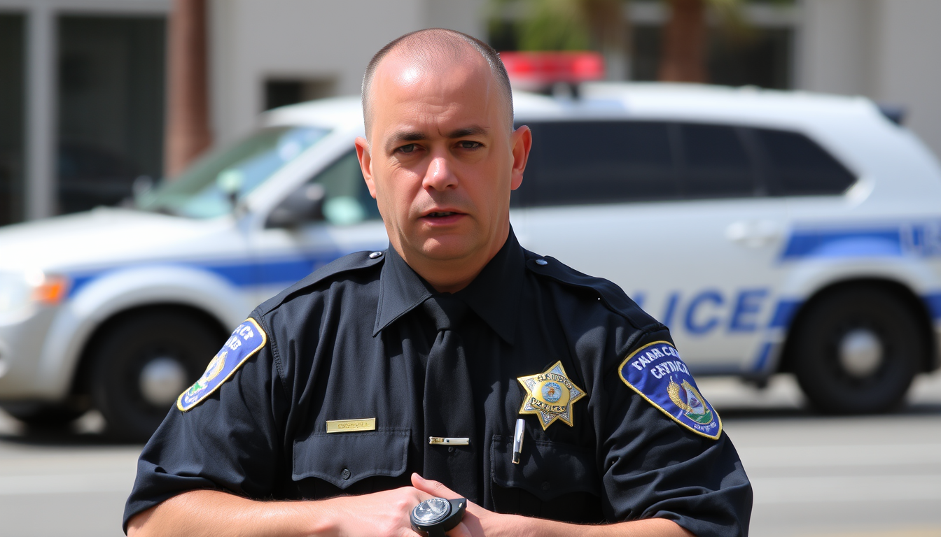 Main art studio: LAPD sergeant