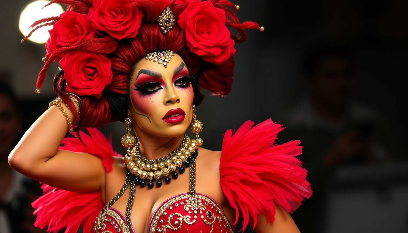 Main art studio: drag queen