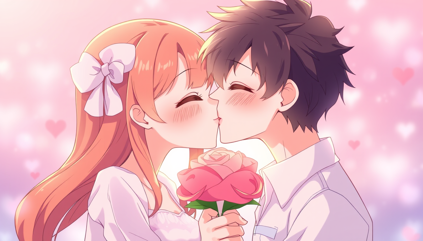 Main art studio: Add Image Anime couple Kiss