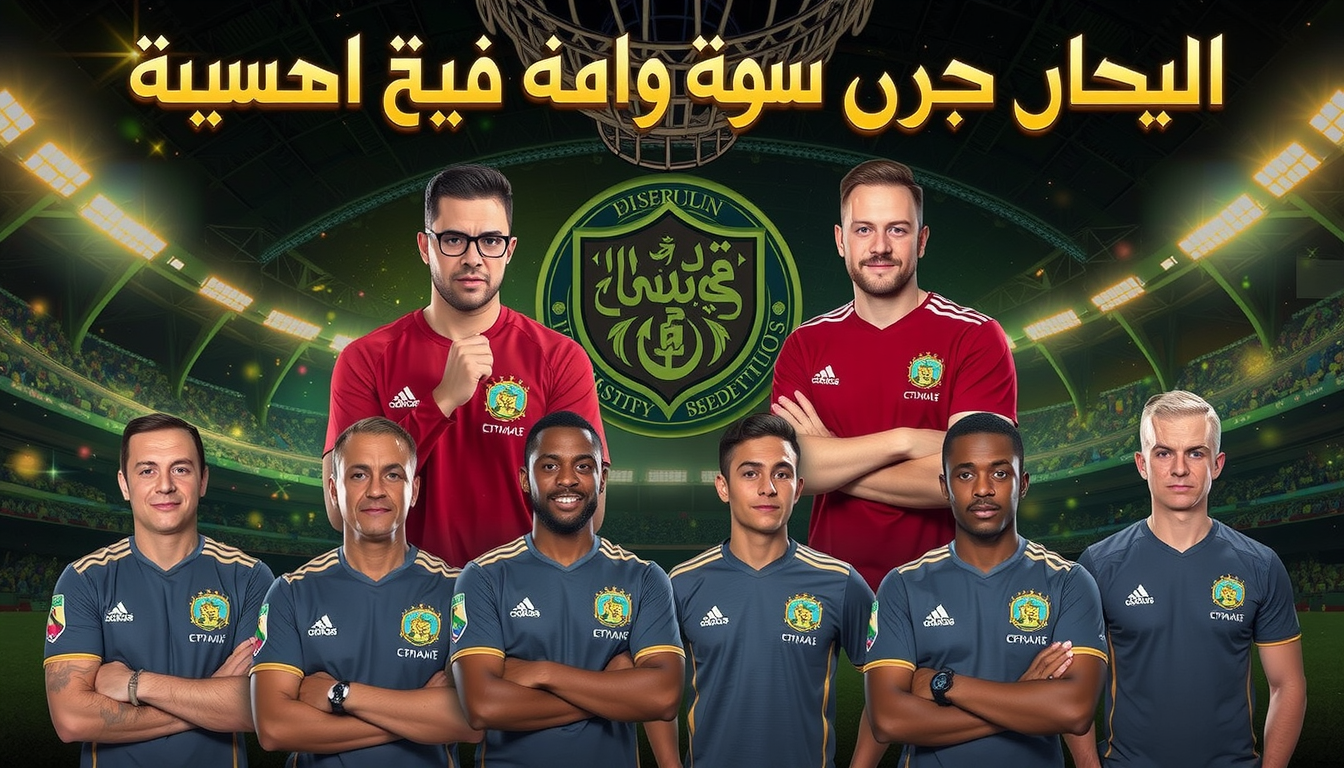 Main art studio: عايز نفس التصميم هذا بشكل ميل ومنسق جدا دون تغير في اي شي لا الشكل ولا ترتيب الاشخاص اريد تعديل العنوان ايضا الجهاز الفني لقطاع الناشئين بنادي سوهاج و