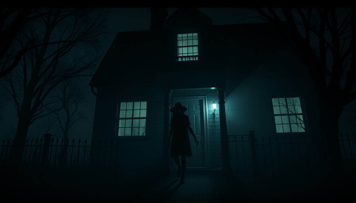 Main art studio: The babadook walks around a dark house making creepy noises and movements very scary
