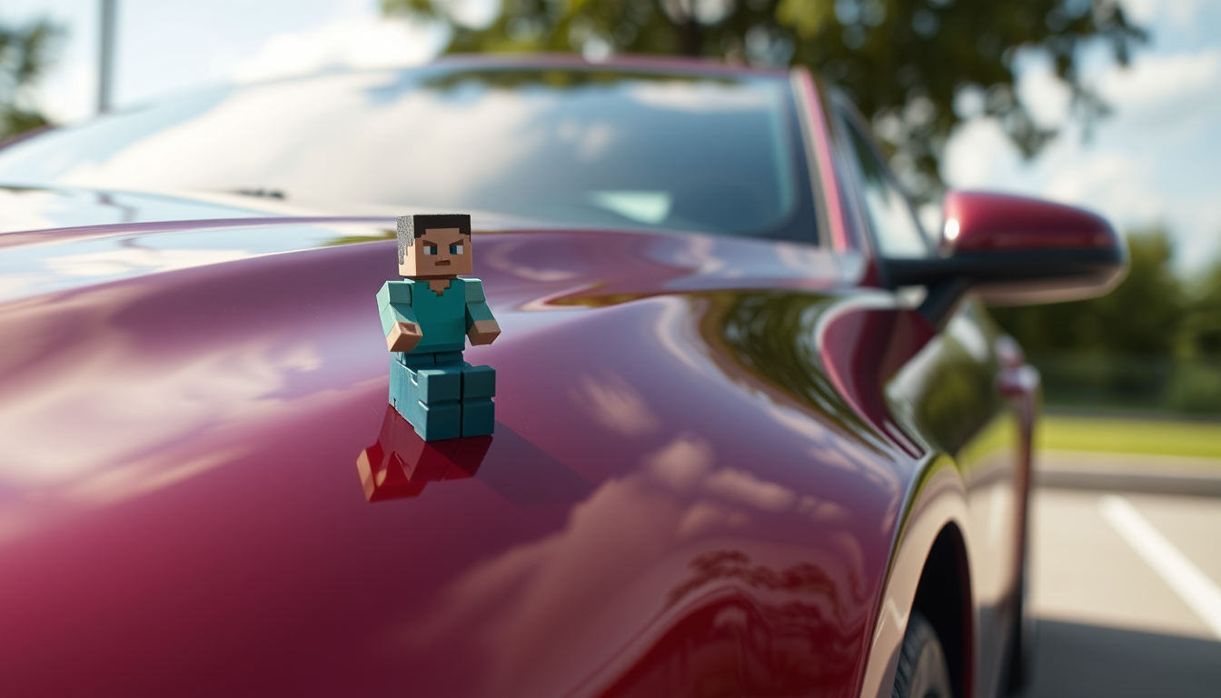 AI Art prompt example created from the prompt: Ultra-realistic real-world car photographed outdoors in natural daylight with a normal smartphone camera. Realistic paint, glass, metal, tir